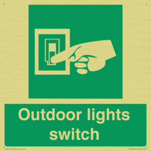 Outdoor lights switch